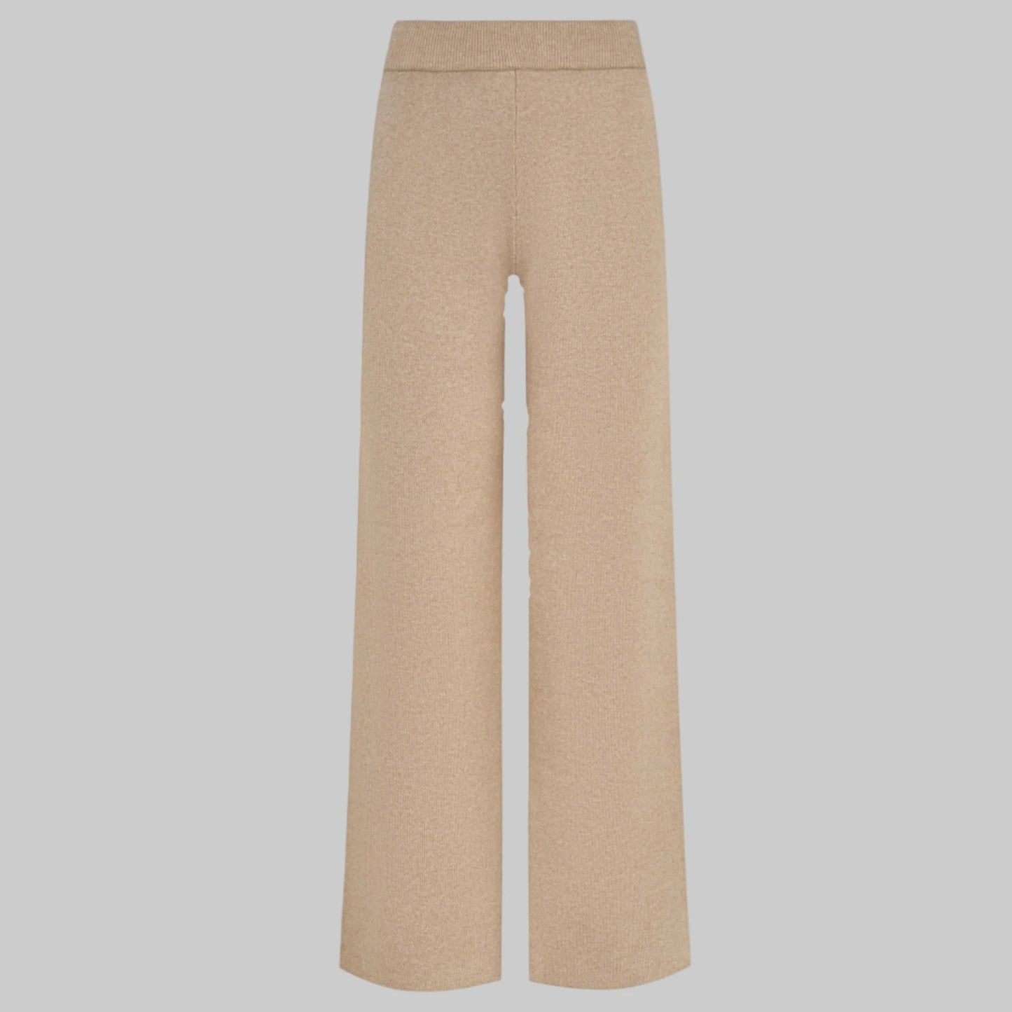 Beige pants on a light gray background