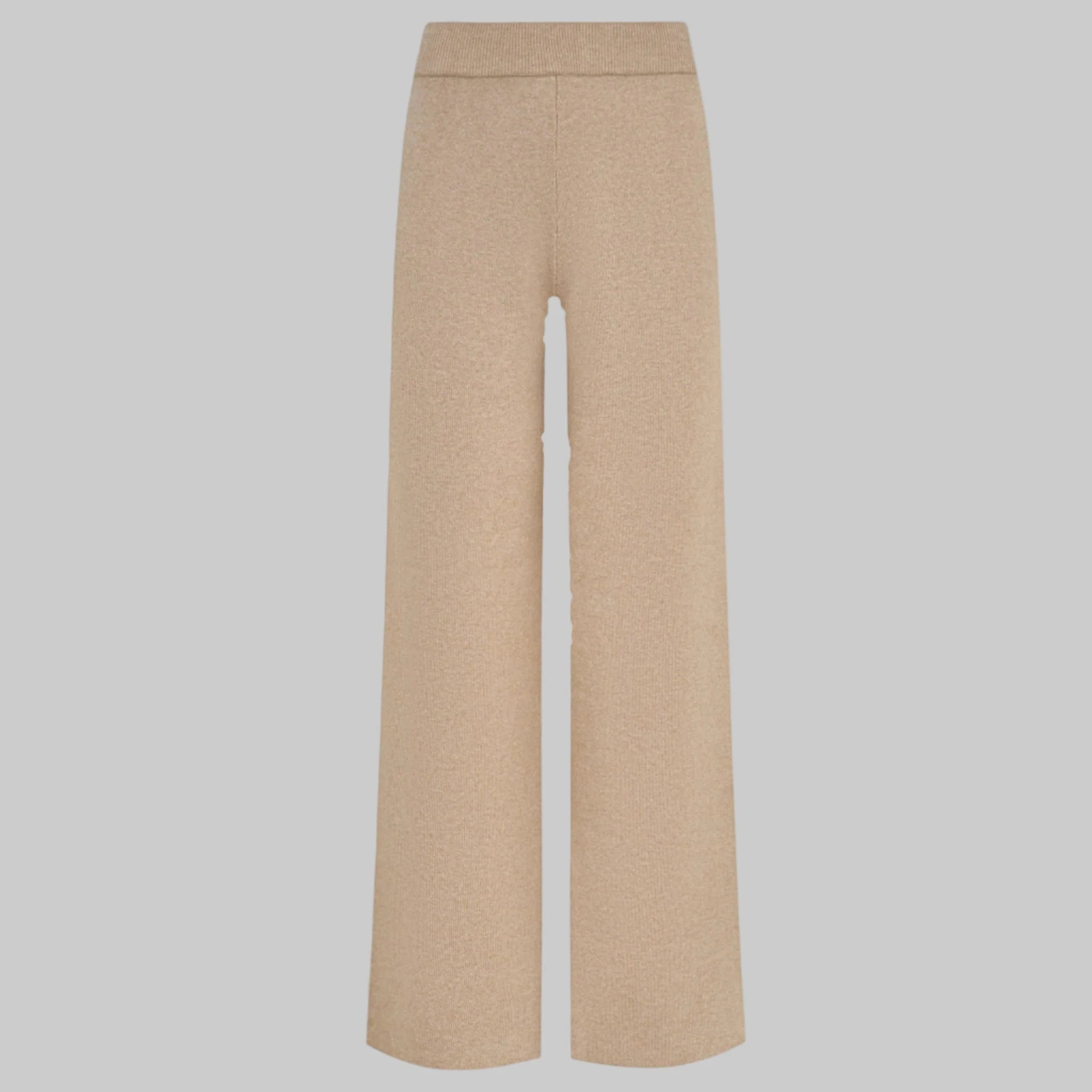 Beige pants on a light gray background