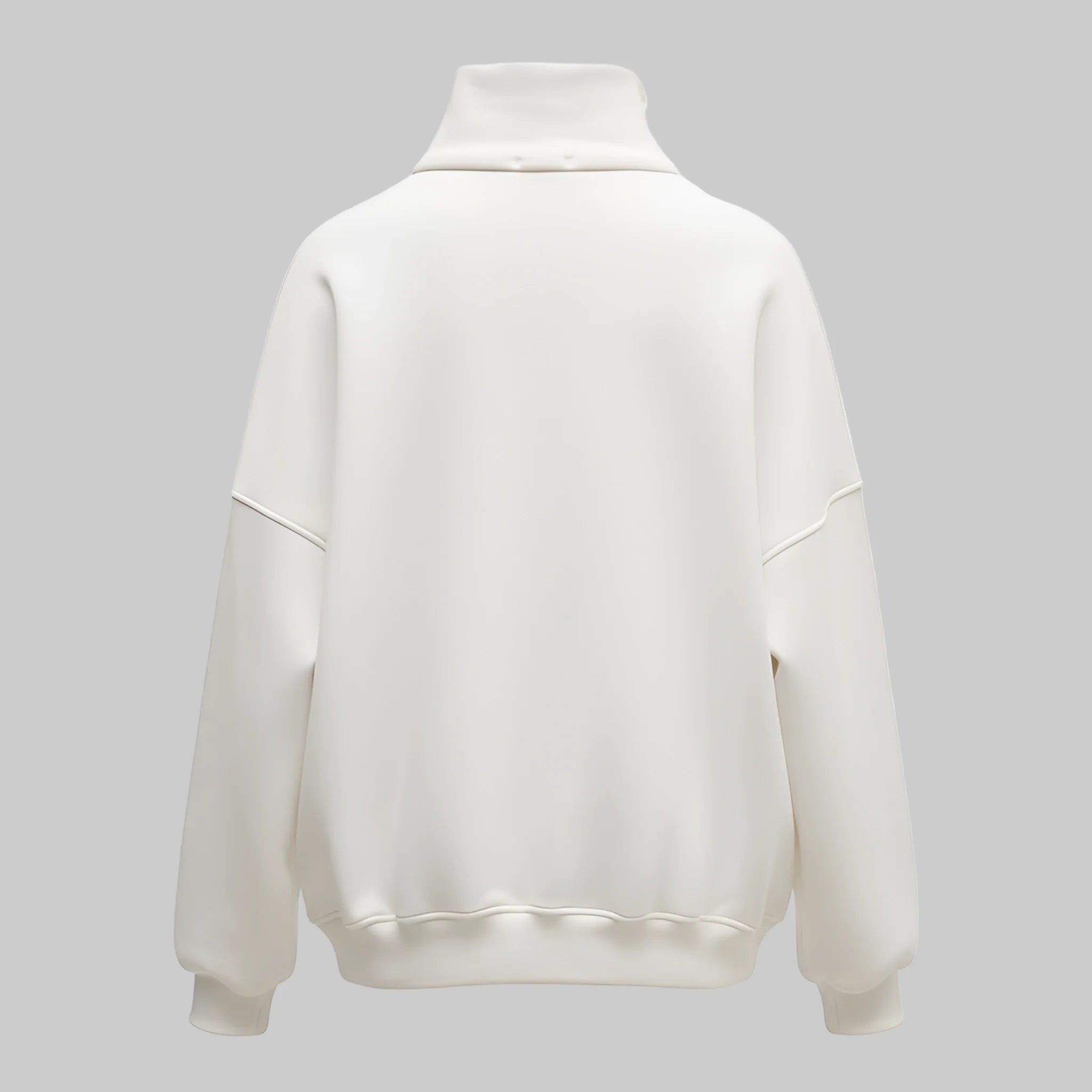 White hoodie on a white background