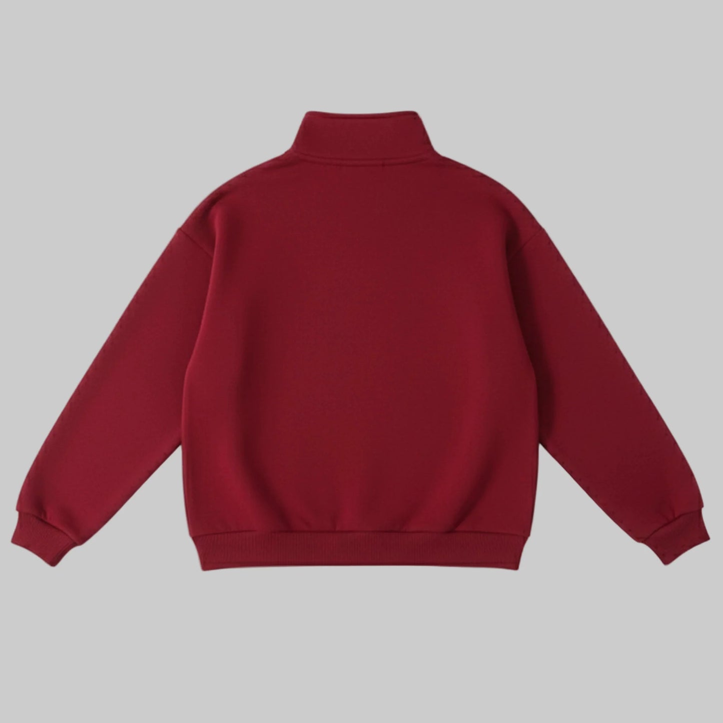 Red sweatshirt on a white background