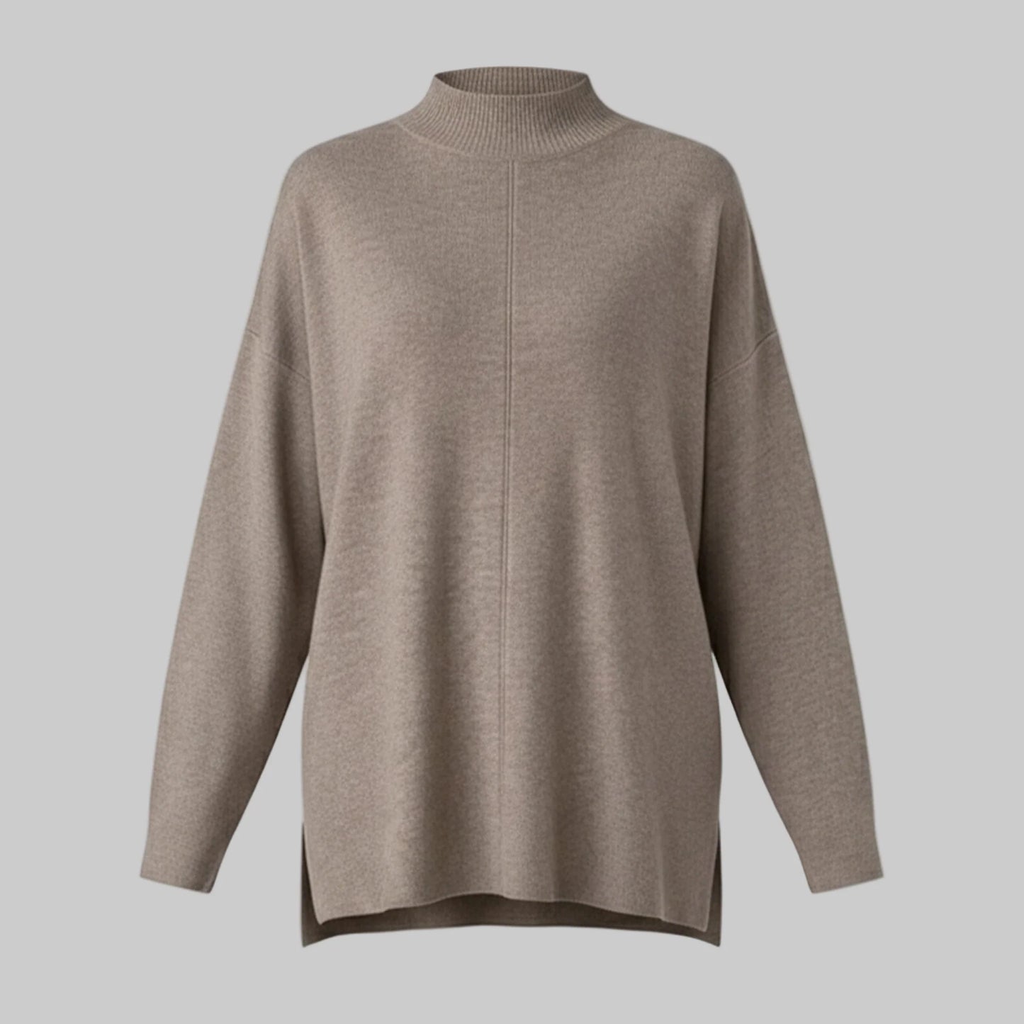 Brown sweater on a white background