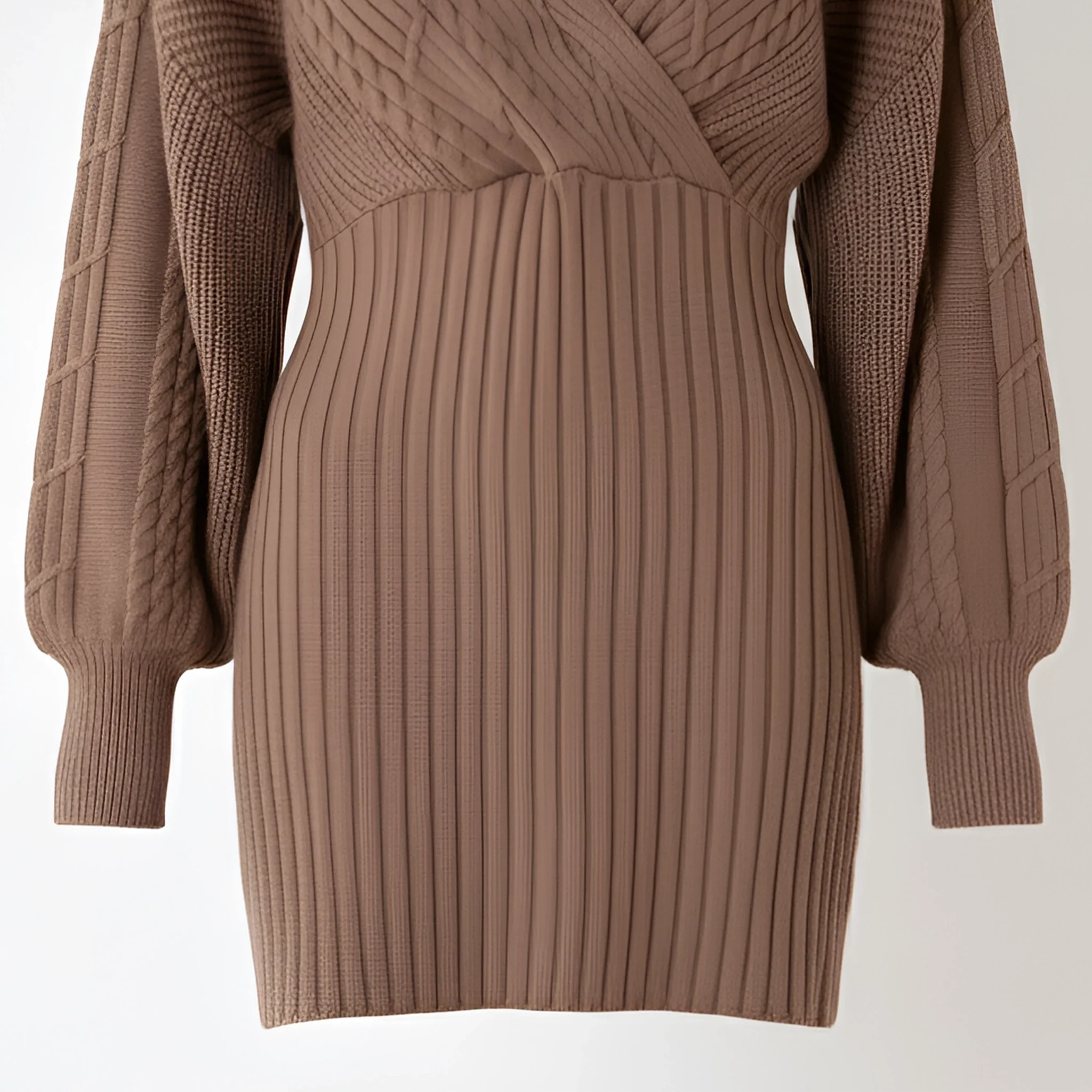 Black dress with buttons on a white background